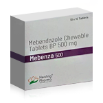 Generic Mebenza Chewable 500 mg Mebendazole