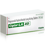 Ciplar-LA 40 mg Propranolol Hydrochloride Long Acting